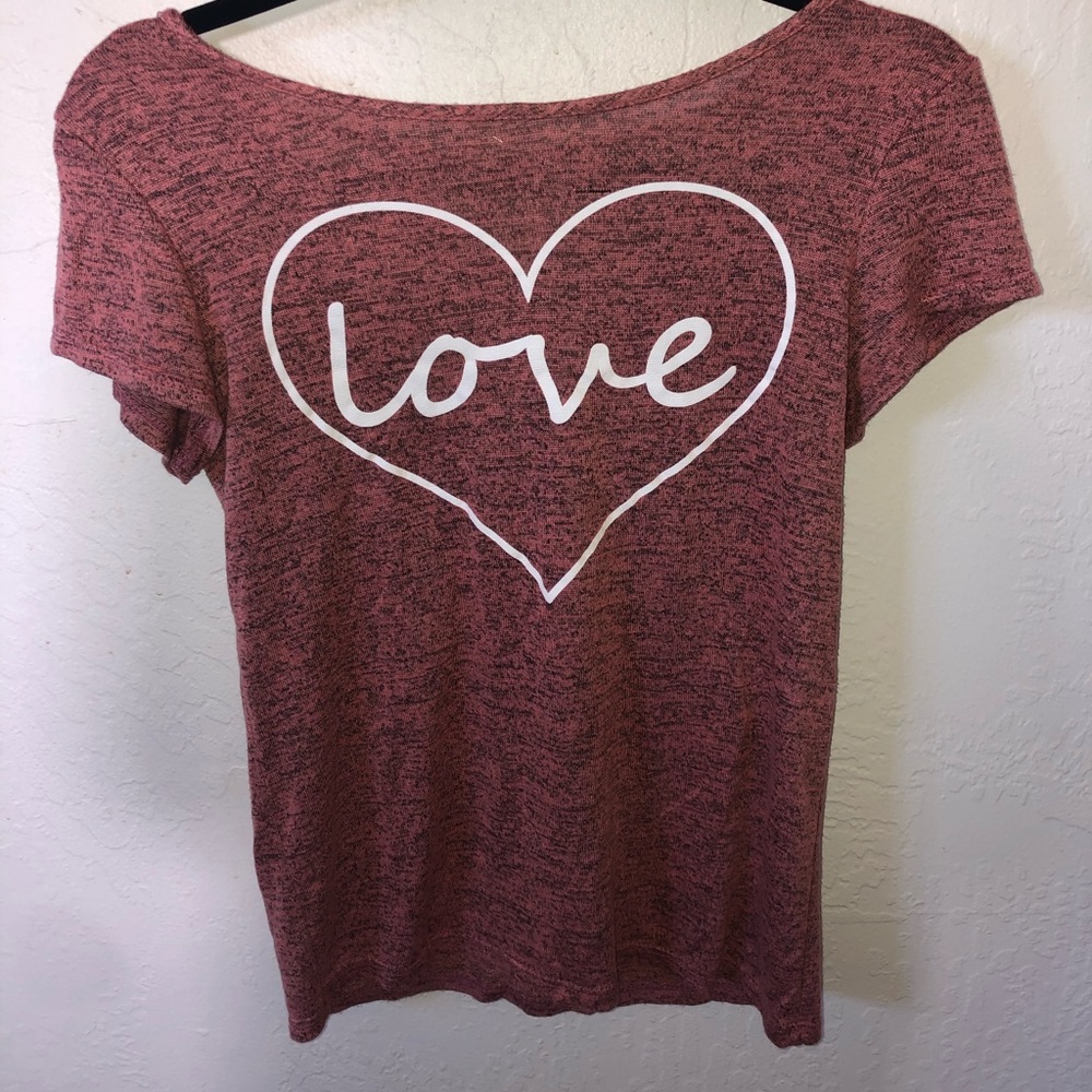 Love Shirt w/ Back Cut Outs